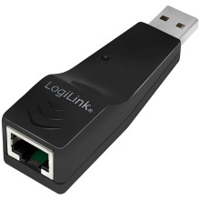 An image of the LOGILINK UA0025C USB LAN Adapter.
