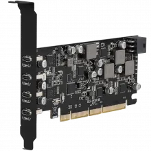 An image of Sinefine USB PCIe Card Power Delivery 4 USB Type-C Ports, PCIe USB3.1(USB 3.2 Gen 2)  Model Number: ULS-UP10148