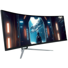  onn. 100133225 49" Curved Dual FHD 144Hz 1ms Gaming Monitor