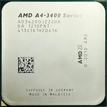 AMD A4-3420 CPU with intergrated Radeon HD 6410D.