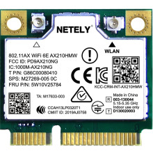 Netely AX210HMW WiFi/BT 5.2 Adapter