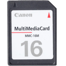 A MultiMediaCard (MMC) sold by Canon.