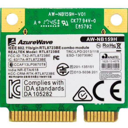 AzureWave AW-NB159H PCIe WiFi Adapter Drivers