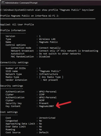 How to find your WiFi password using Command Prompt (CMD) on Windows 