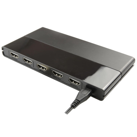 onn. 4-Port High Speed 4K HDMI Splitter