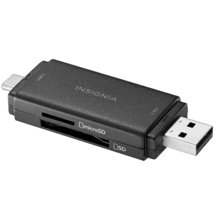 Insignia™ NS-CRSAC1 USB 3.0 SD/microSD Memory Card Reader