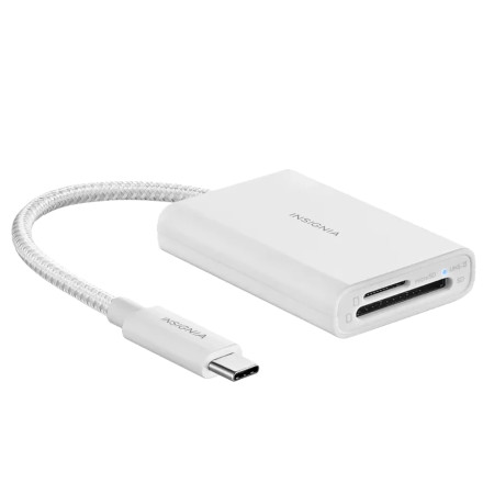 Insignia™ NS-PA3CSDW USB-C-to-SD/microSD Dual-Slot Card Reader