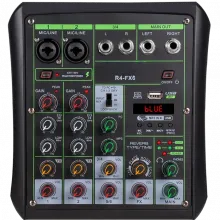 R4-FX6 Portable 4 channels USB Bluetooth Audio interface/Professional Mixer