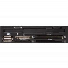 BYTECC BT-146 All-in-one Internal USB 2.0 3.5" Drive Bay Card Reader w/ Floppy Drive