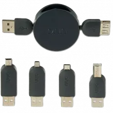 Onn. 100009063 3.2’ USB Adapter Kit with Retractable Cable
