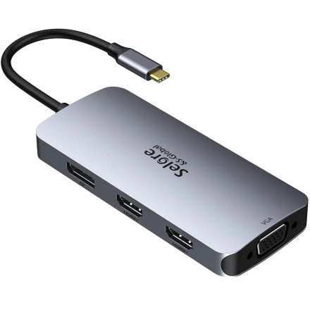Selore SEUC0513 USB C to Dual HDMI Adapter 7 IN 1