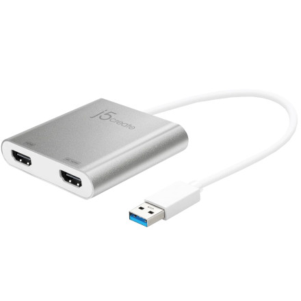 j5create JUA365 USB™ 3.0 to Dual HDMI™ Multi-Monitor Adapter 