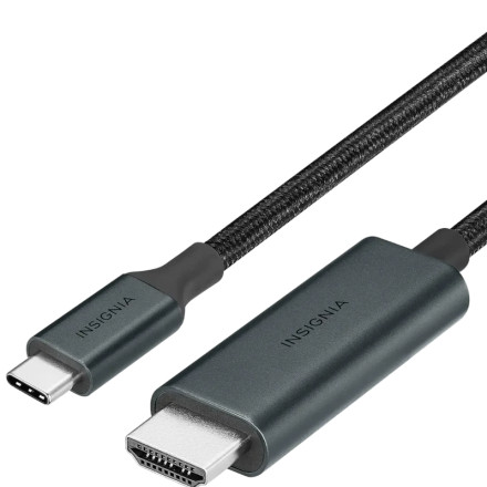 Insignia™  NS-PC5CH6B24 6’ 8K Ultra HD USB-C to HDMI 2.1 Braided Cable