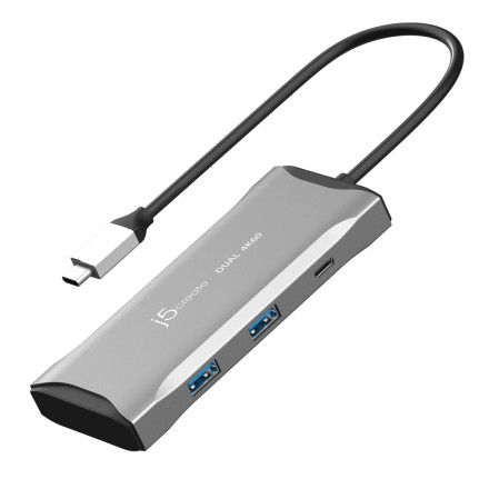 j5create JCD396 USB-C® Dual HDMI™ 4K60 Mini Dock