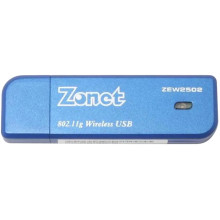 Zonet ZEW2502 802.11g 54Mbps Wireless Adapter