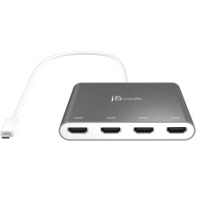 j5create JCA366 USB-C™ to 4-Port HDMI™ Multi-Monitor Adapter