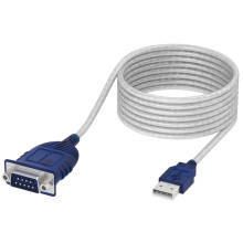 Sabrent CB-9PTF USB-A to DB9 Serial RS-232 Adapter Cable (10 Feet)