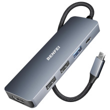 BENFEI 000360grey 5in1 USB C Hub with 4K HDMI
