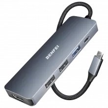 BENFEI 000360grey 5in1 USB C Hub with 4K HDMI