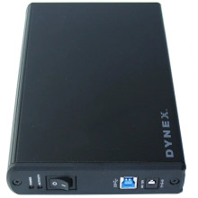 Dynex™ DX-HD303513 3.5" Serial ATA Hard Drive Enclosure - Black