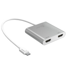 j5create JCA365 USB-C® to Dual HDMI™ Multi-Monitor Adapter 