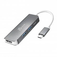 j5create JCD371 USB-C w/ PD 2.0, 2 USB Type-A, HDMI Port Hub