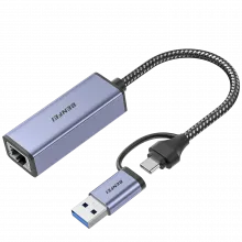 BENFEI 000317grey USB 3.0 to Ethernet Adapter