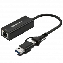 Simplecom NU315C USB-C /USB-A to Gigabit Ethernet Adapter