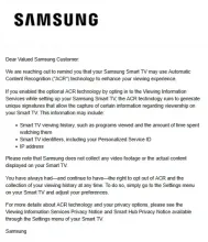  Samsung Just Sent Out A Friendly Reminder That It's Tracking You Though The TV 