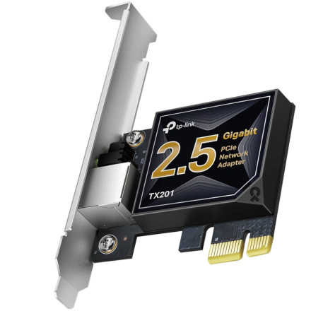 TP-Link TX201 2.5 Gigabit PCIe Network Adapter Windows 11, 10, Linux