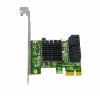 Ubit 4-Port SATA III 6Gbps PCIe Controller SATA Card (SA3004)