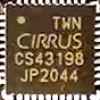 An image of a Cirrus Logic CS43198 Chipset