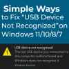 How to Fix USB Device Not Recognized.