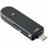 onn. ONNRW7105-BLK USB C/USB 2.0 Memory Card Reader