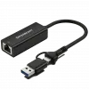 Simplecom NU315C USB-C /USB-A to Gigabit Ethernet Adapter