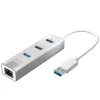 j5create JUH474 USB 3.0 Gigabit Ethernet & 3-Port Hub